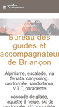 Mobile Screenshot of guides-briancon.com