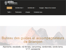 Tablet Screenshot of guides-briancon.com